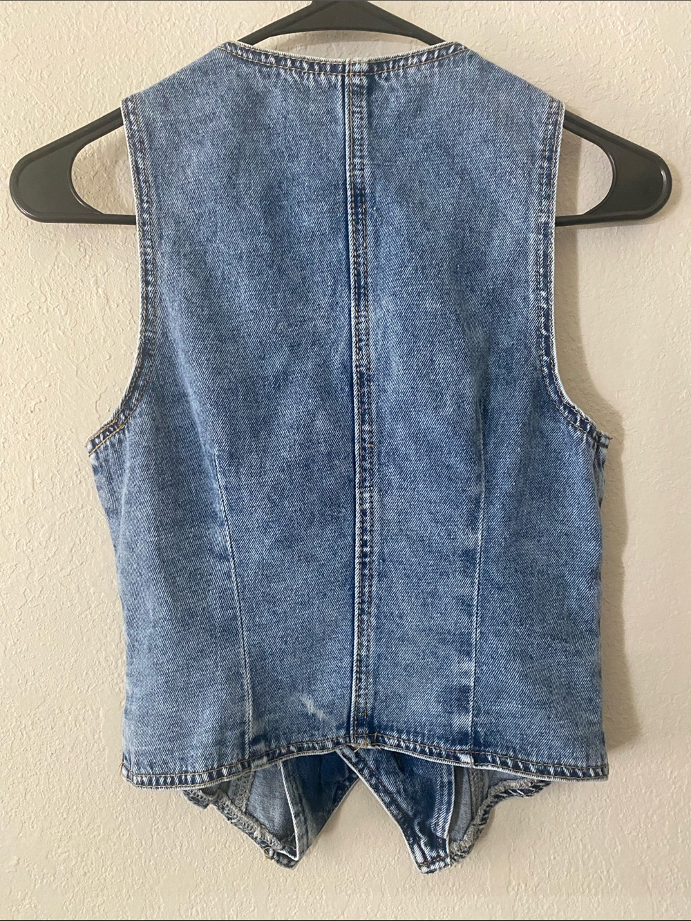 Vintage Blue Denim Vest | Free Spirit Hippie Boho  OutLaw Western Chic - Picture 7 of 9